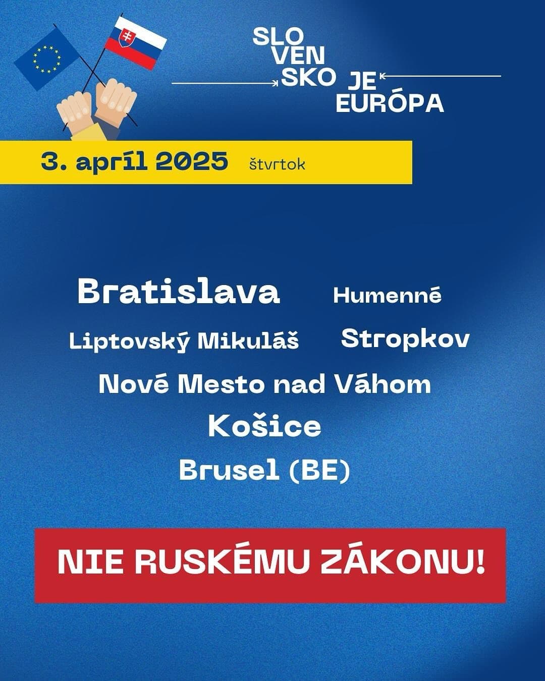 Zoznam protestov 3.4.