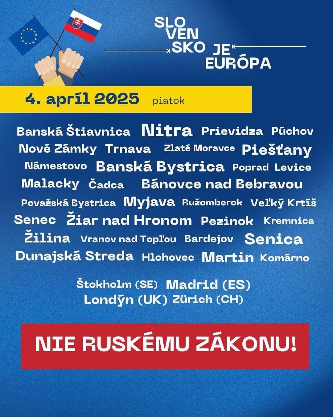Zoznam protestov 4.4.